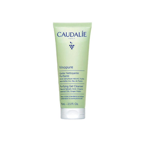 Caudélé Vinopure Purifying Gel Cleanser tube on a white background