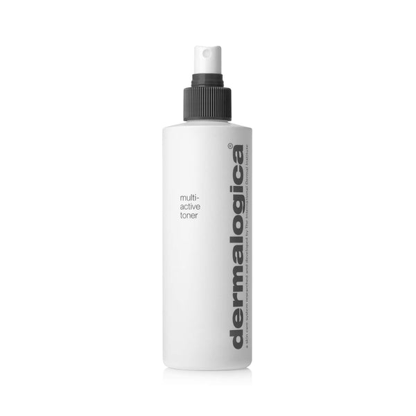 Dermalogica multi-active toner bottle on a white background