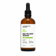 A 100 mL amber glass dropper bottle of Scandinavian Biologs Bio-Pilixin Serum for men, featuring a white label with green and black text, and a black dropper cap, set against a plain white background.