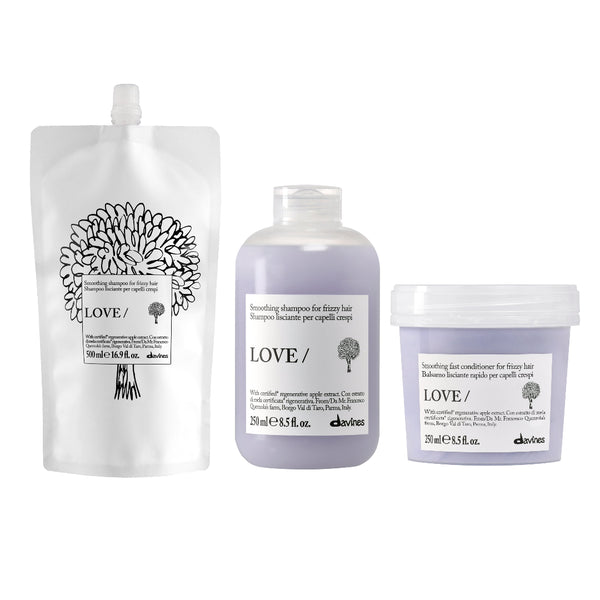 Davines LOVE Smooth Anti Frizz Refill Trio
