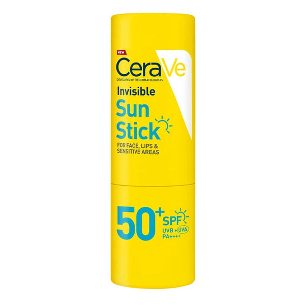 CeraVe Invisible Sun Stick SPF 50+ on a white background