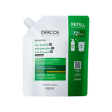 Vichy Dercos Anti-Dandruff Dermatological Shampoo for Dry Hair, 390ml Refill Pouch