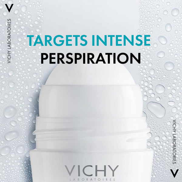 Vichy Deodorant 48Hr Intensive Anti-Perspirant Roll On For Sensitive Skin 50ml