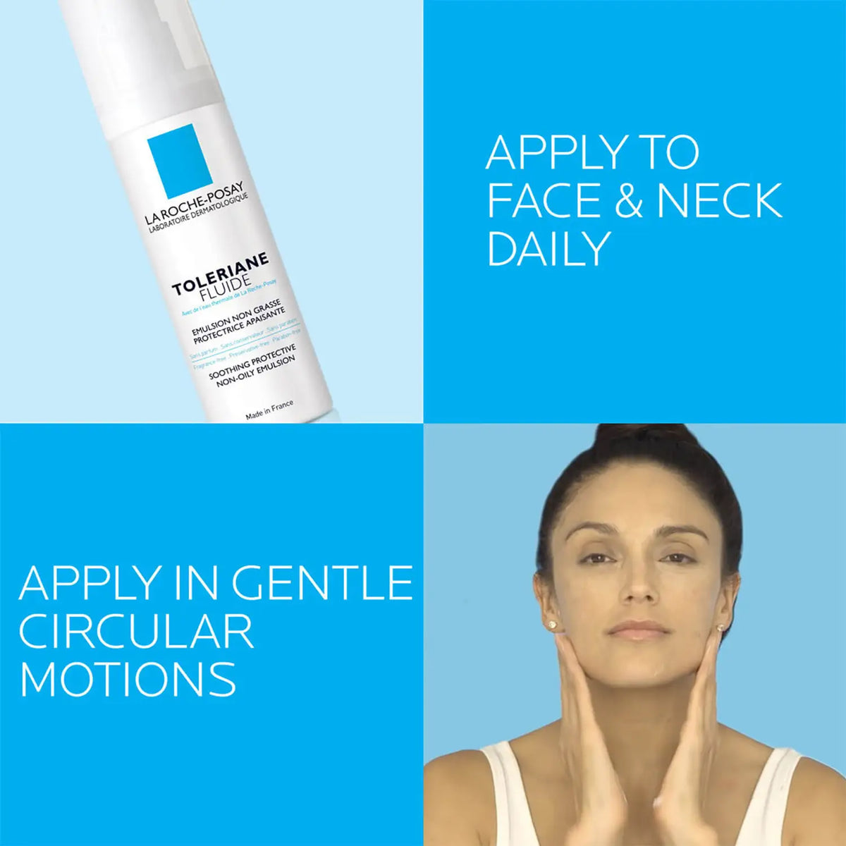 apply to face and next daily