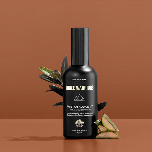 Three Warriors Face Tan Water