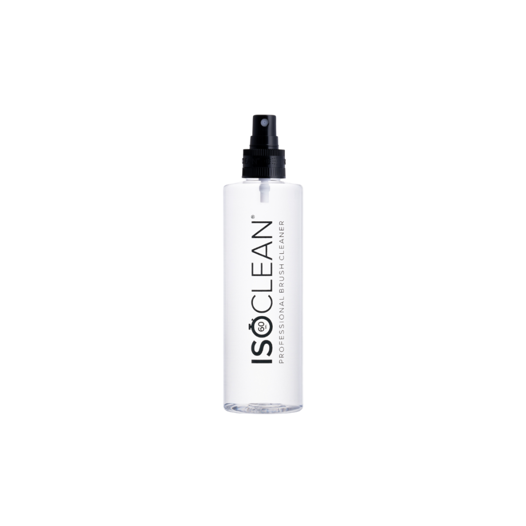 ISO CLEAN spray bottle on a white background