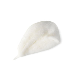 White ceramic teardrop-shaped object on a white background