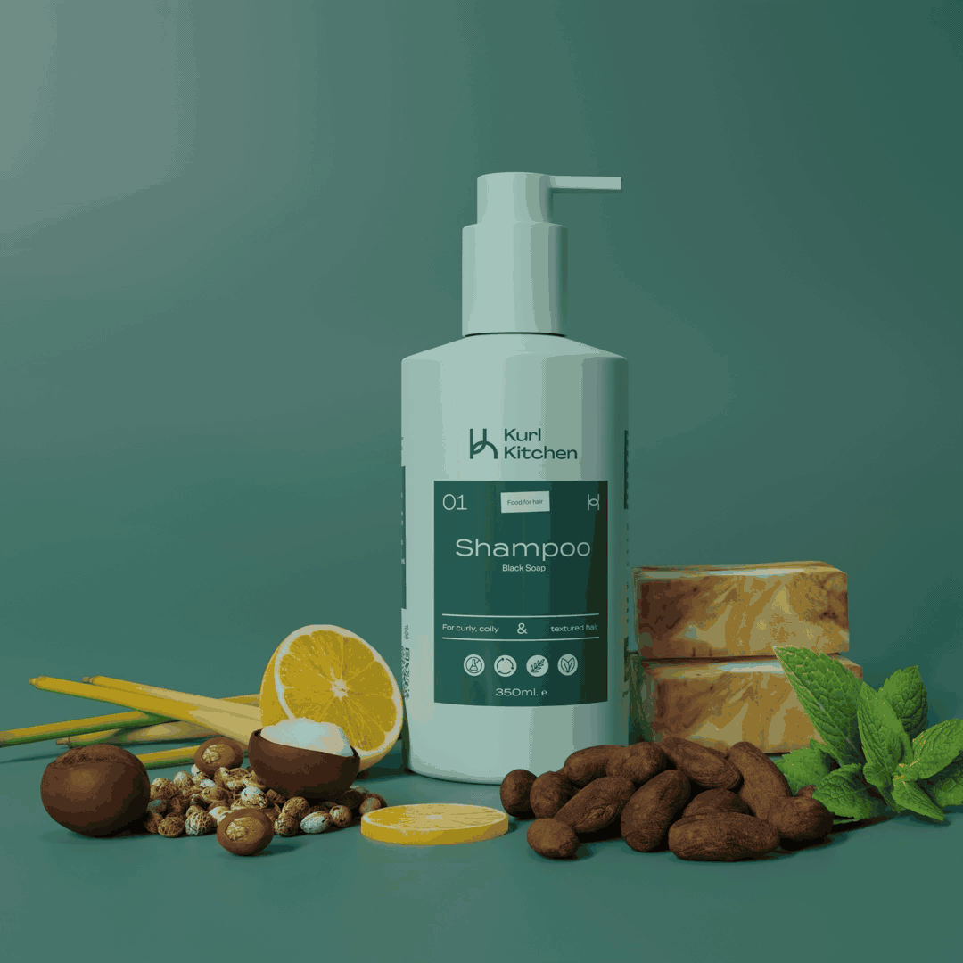 Kurl Kitchen Black Soap Shampoo 350ml