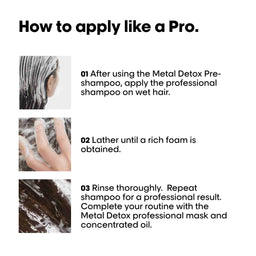 L'Oreal Professionnel Metal Detox Anti-Metal Cleansing Cream Shampoo 300ml