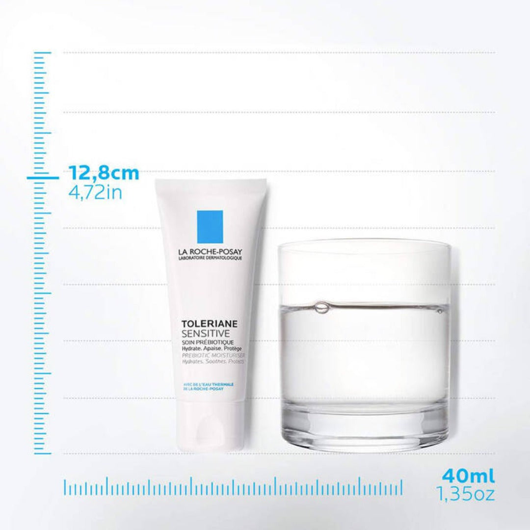 La Roche-Posay Toleriane Sensitive Creme tube size comparison 