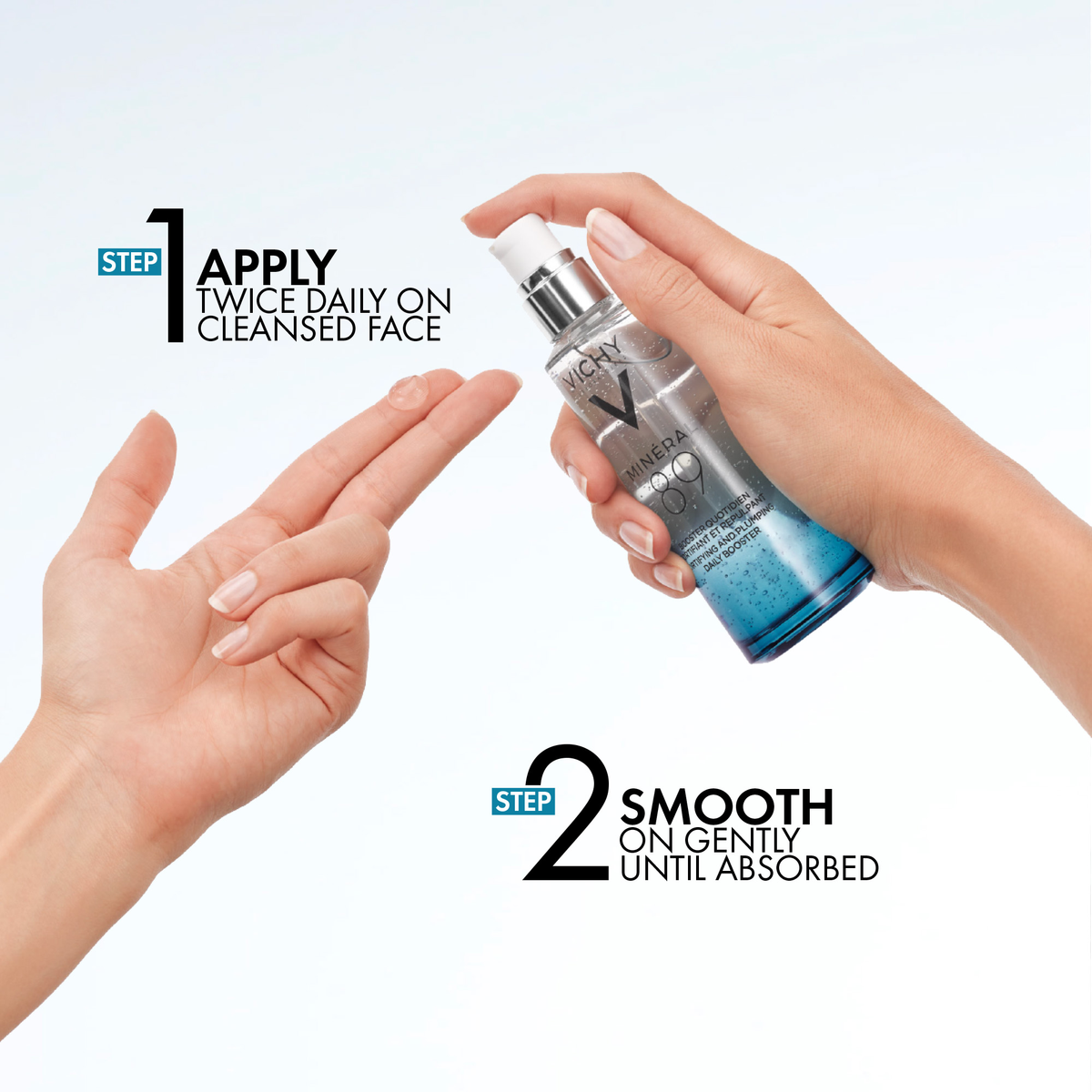 Vichy Minéral 89 Hyaluronic Acid Hydrating Booster - Hypoallergenic, For All Skin Types