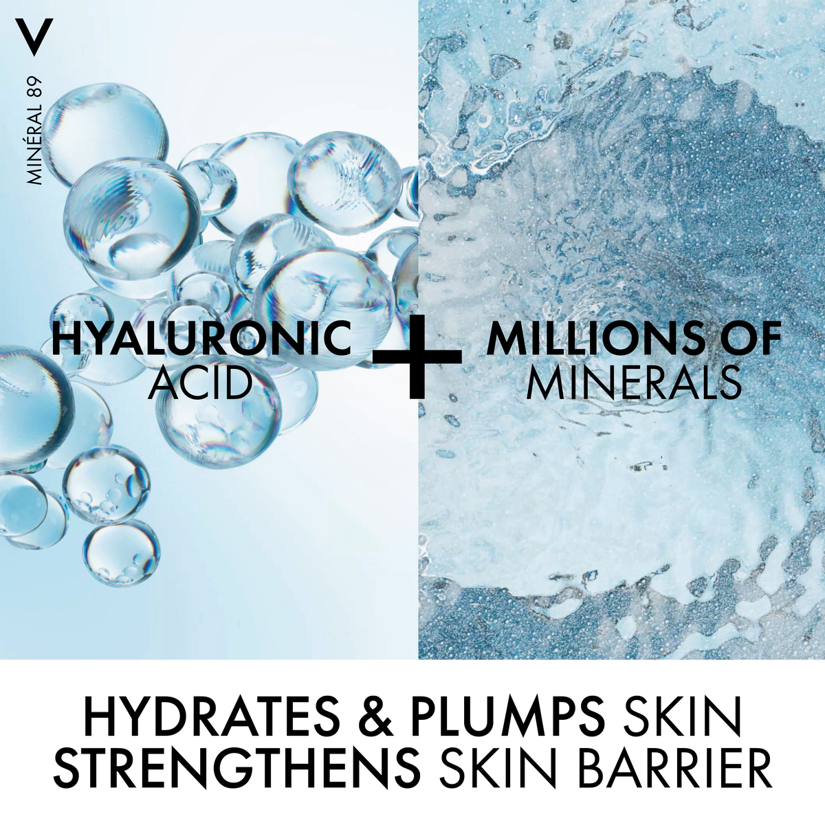 Vichy Minéral 89 Hyaluronic Acid Hydrating Booster - Hypoallergenic, For All Skin Types