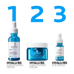 La Roche-Posay Hyalu B5 Suractivated Anti-wrinkle Replumping Serum 30ml with Travel Size UVMune 400 Invisible Fluid SPF50+ Bundle