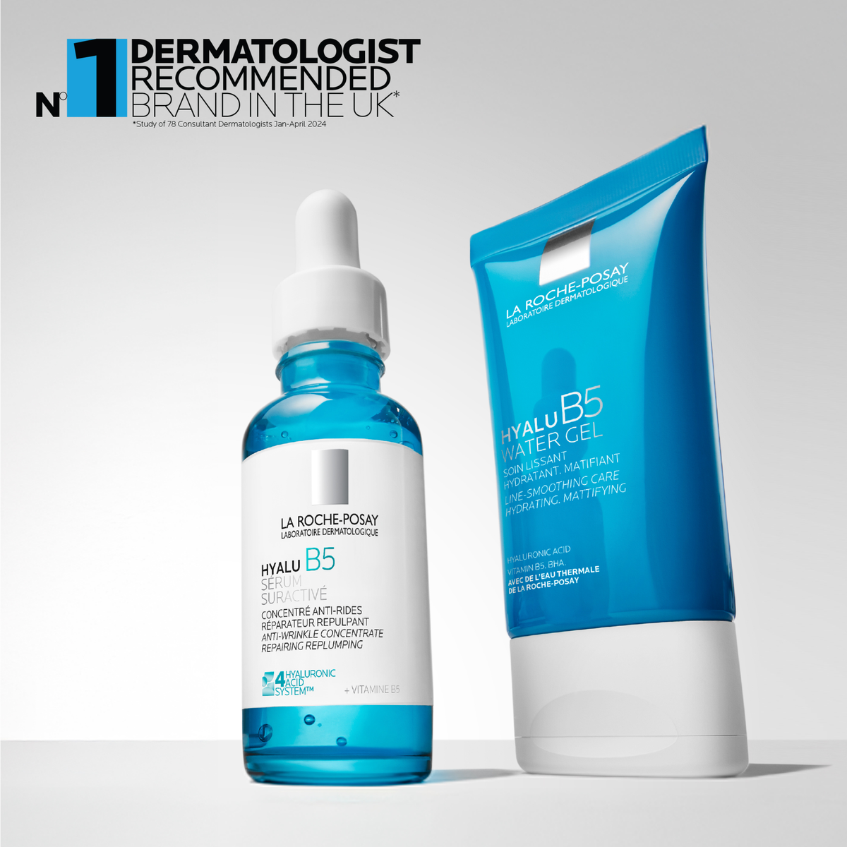 La Roche-Posay Hyalu B5 Instant Fresh Cooling Water-breaking Gel combining Hyaluronic Acid, Vitamin B5 and BHA 40ml