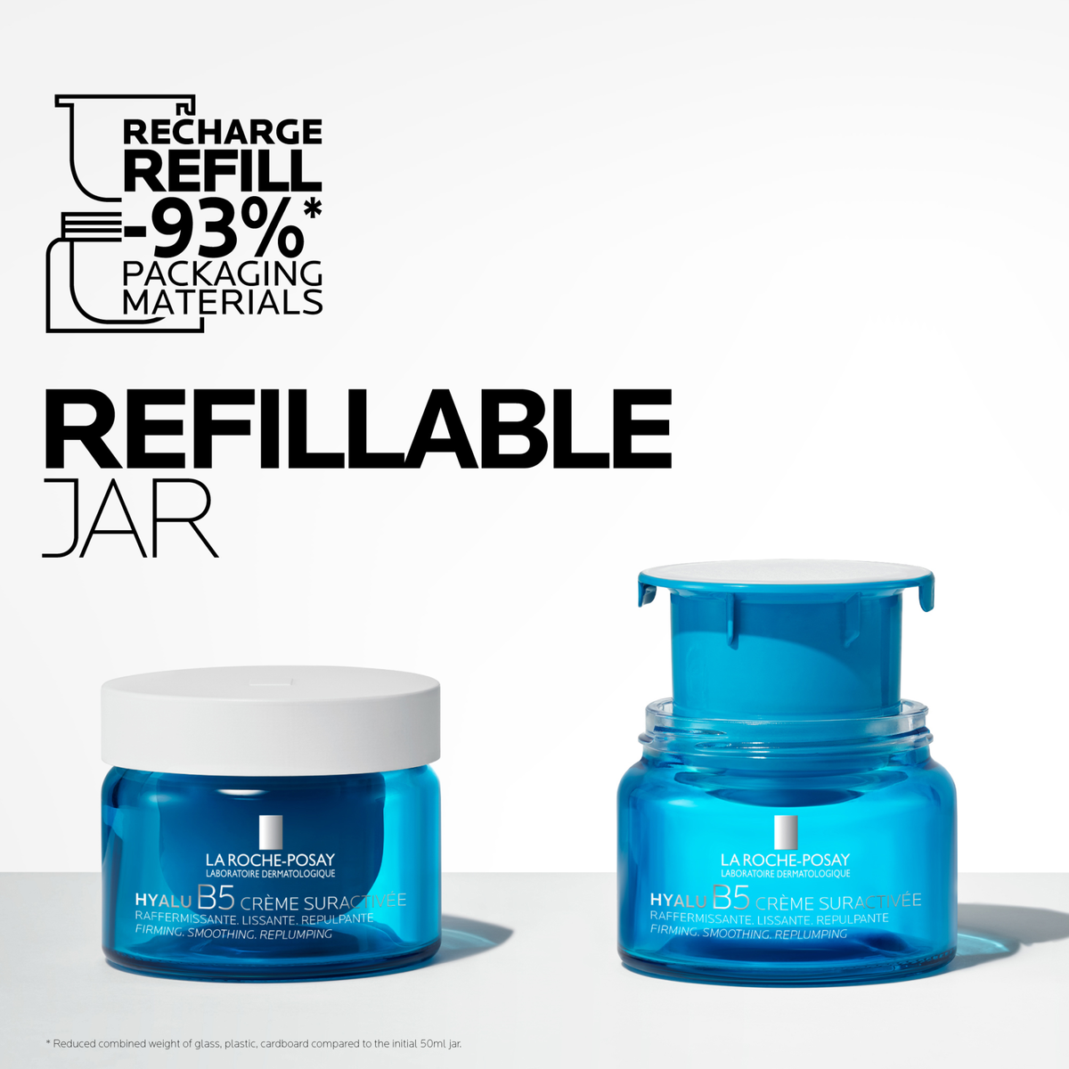 La Roche-Posay Hyalu B5 Suractivated Anti-wrinkle Firming Cream Refill with 3 forms of Hyaluronic Acid, Vitamin B5 and Ectoin 50ml