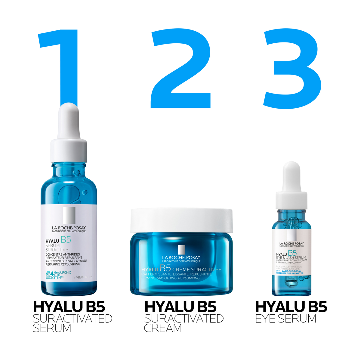 La Roche-Posay Hyalu B5 Suractivated Anti-wrinkle Firming Cream Refill with 3 forms of Hyaluronic Acid, Vitamin B5 and Ectoin 50ml