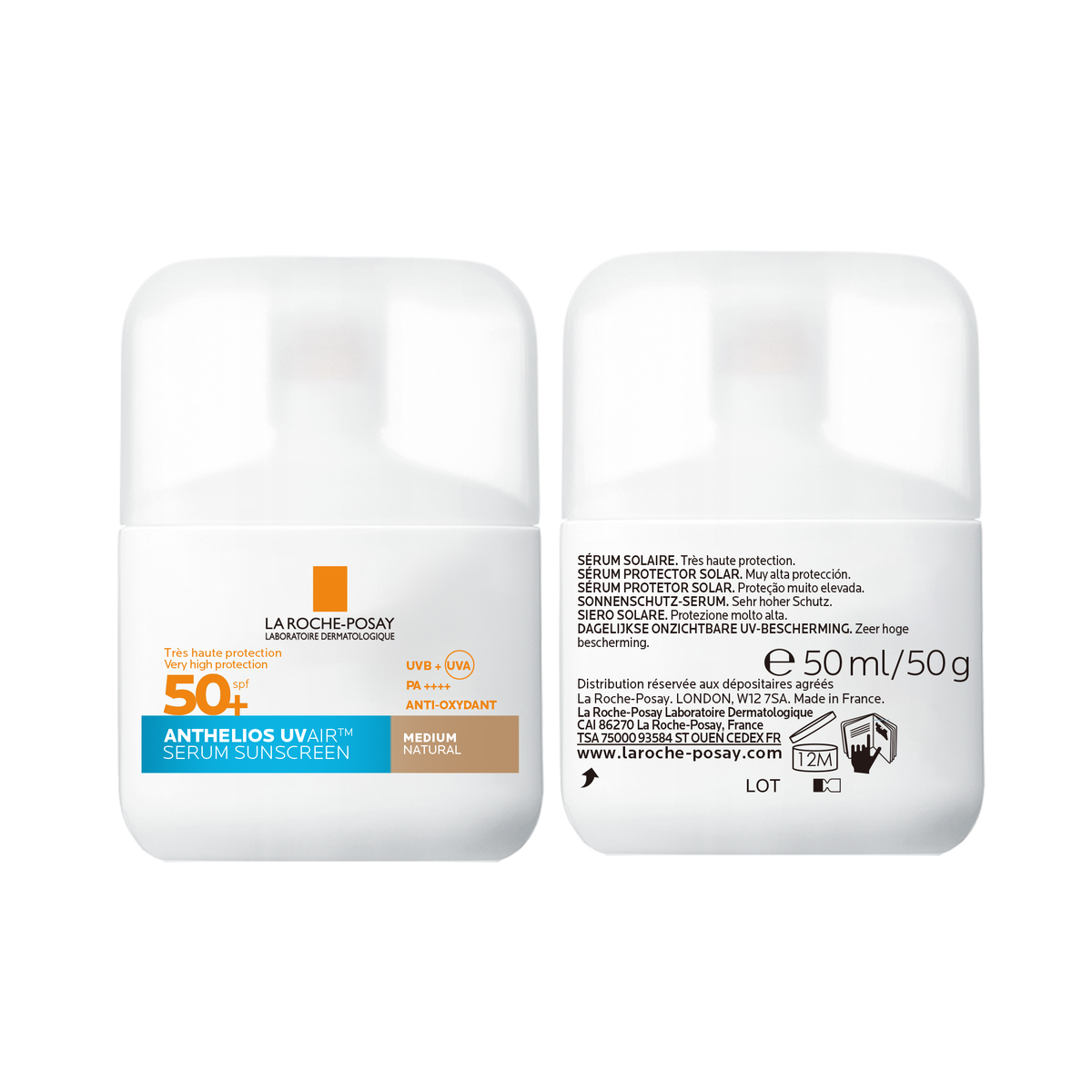 La Roche Posay Anthelios UVAIR Serum Sunscreen SPF50+ Medium, 50ml