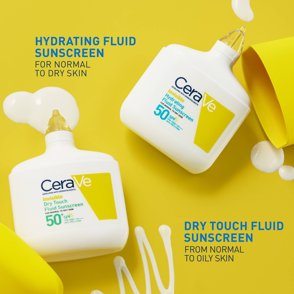 CeraVe Invisible Dry Touch Fluid Sunscreen | Face the Future