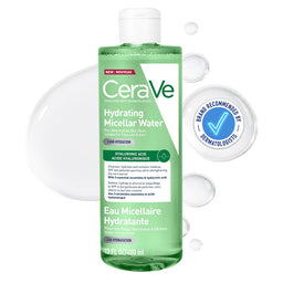 Cerave Hydrating Micellar Water Removes Makeup With 24H Hydration With Hyaluronic Acid 400 Ml