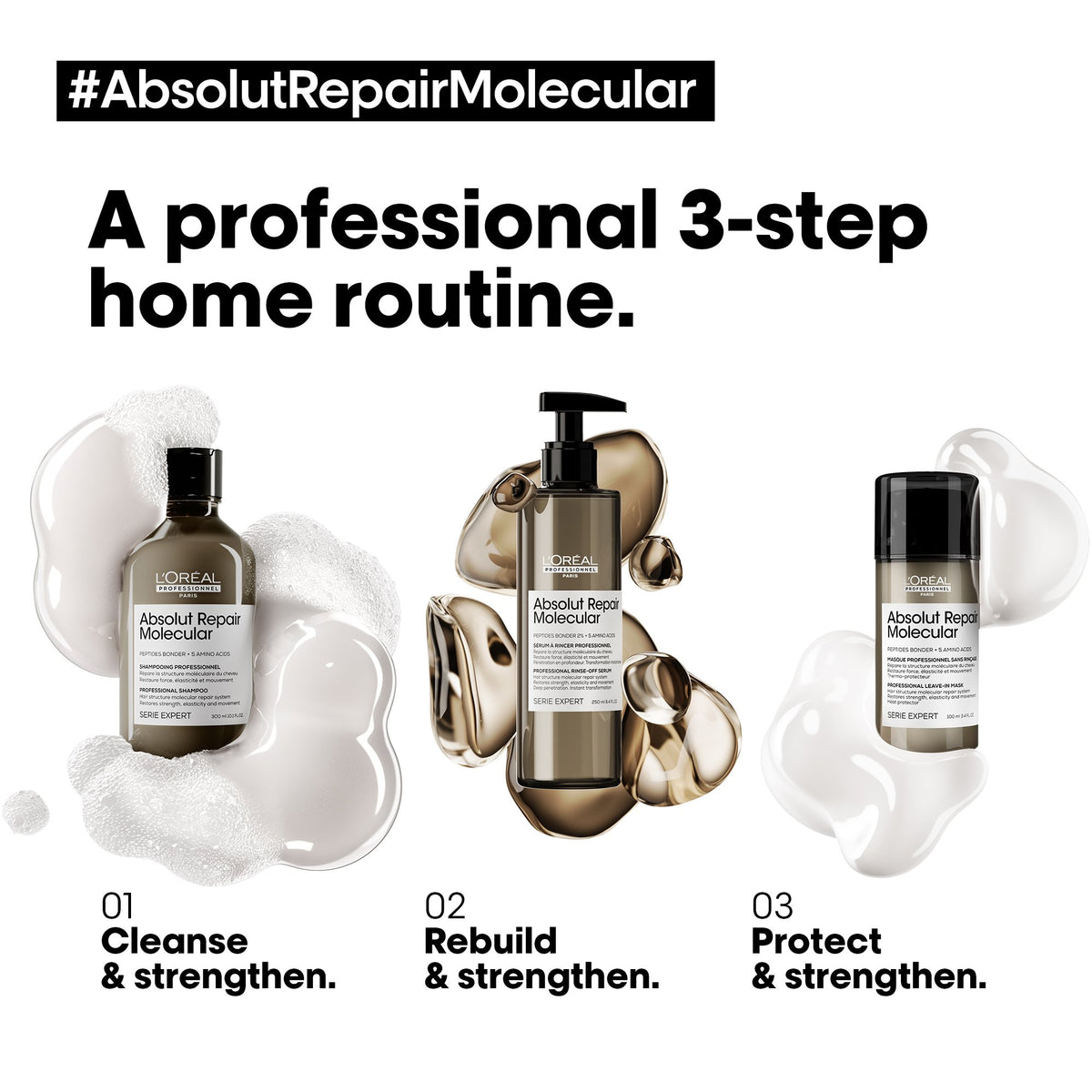 L'Oreal Professionnel Absolut Repair Molecular Rinse-off Serum 250ml