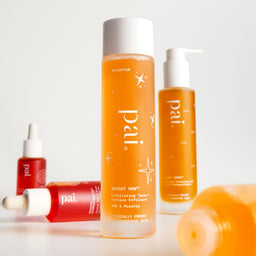 Various Pai skincare products on a light background