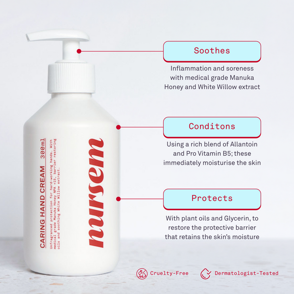 Nursem Caring Hand Cream Unfragranced 300ml