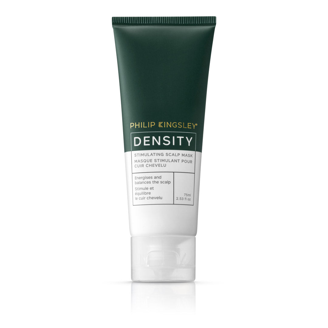 Tube of Philip Kingsley Density Scalp Mask on a white background