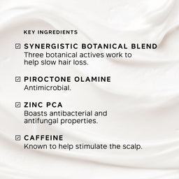 List of key ingredients with a soft, neutral background