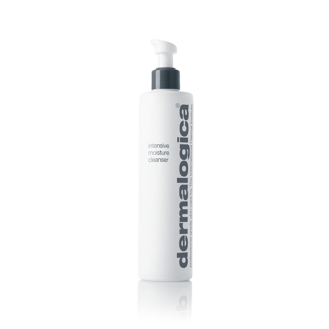 Dermalogica intensive moisture cleanser bottle on a white background
