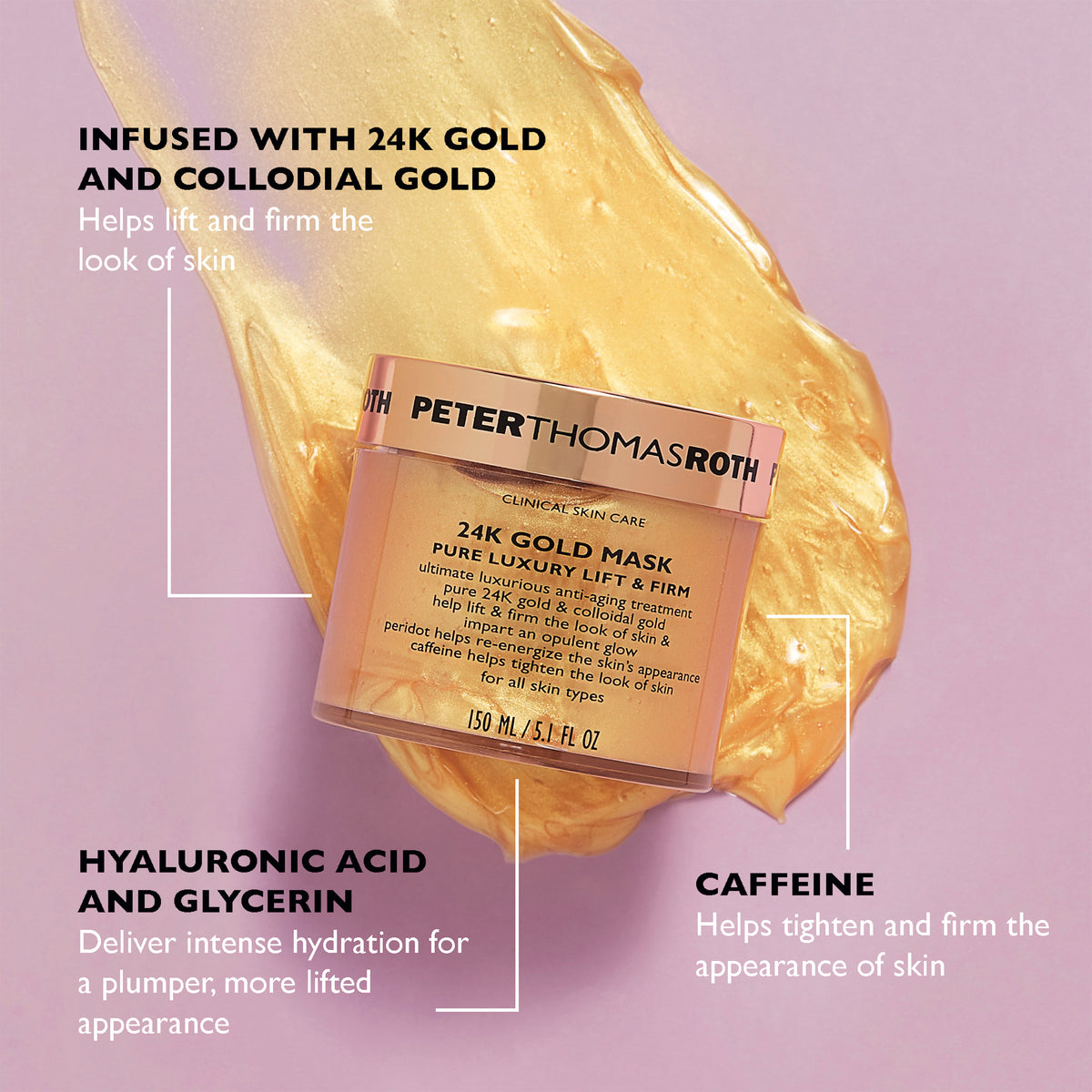 Peter Thomas Roth 24K Gold Mask Pure Luxury Lift & Firm 150ml