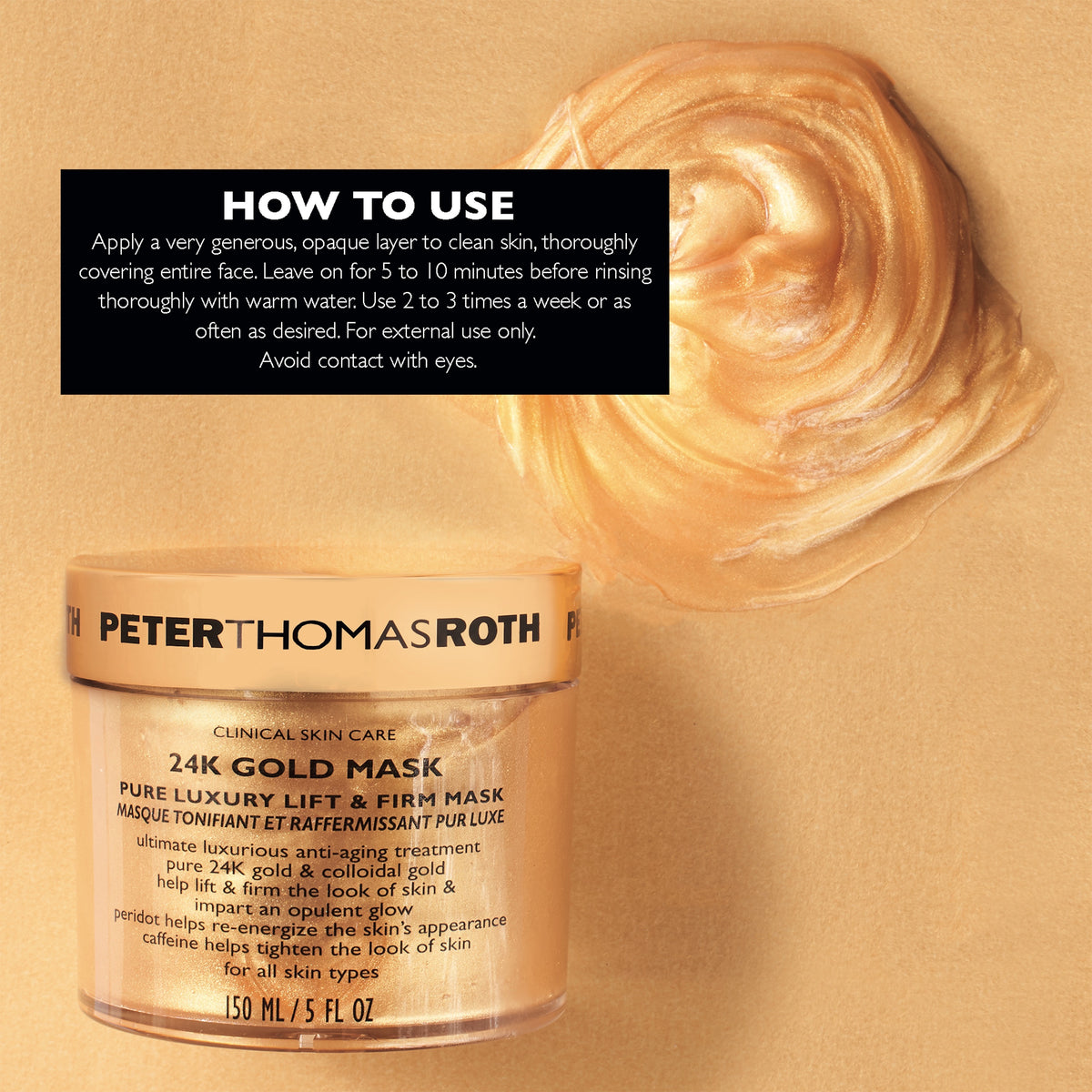 Peter Thomas Roth 24K Gold Mask Pure Luxury Lift & Firm 150ml