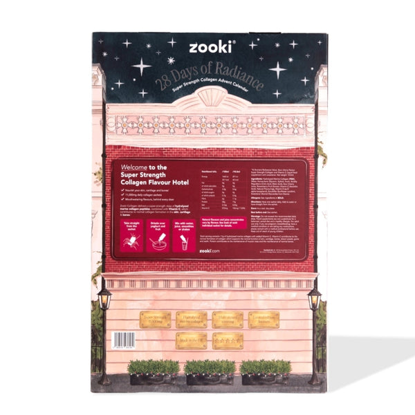Zooki Super Strength Collagen Advent Calendar - Limited Edition Flavour Hotel