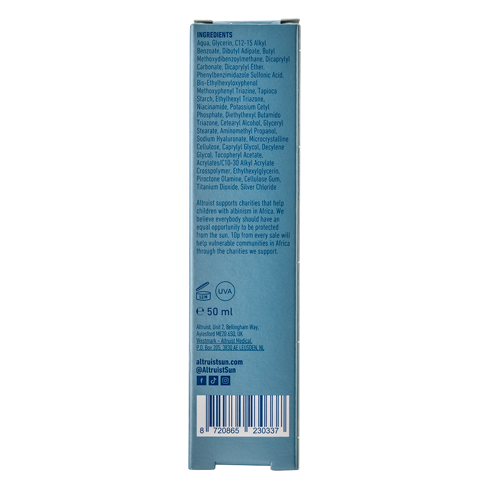 Altruist Moisturising Fluid SPF50