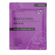 Purple facial sheet mask packaging with 'BeautyPro' branding on a white background