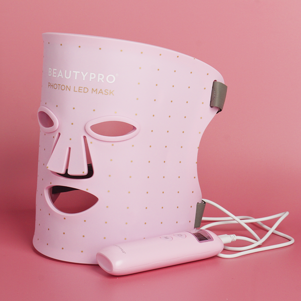 BEAUTYPRO Photon LED Light Therapy Facial Mask (Pink)