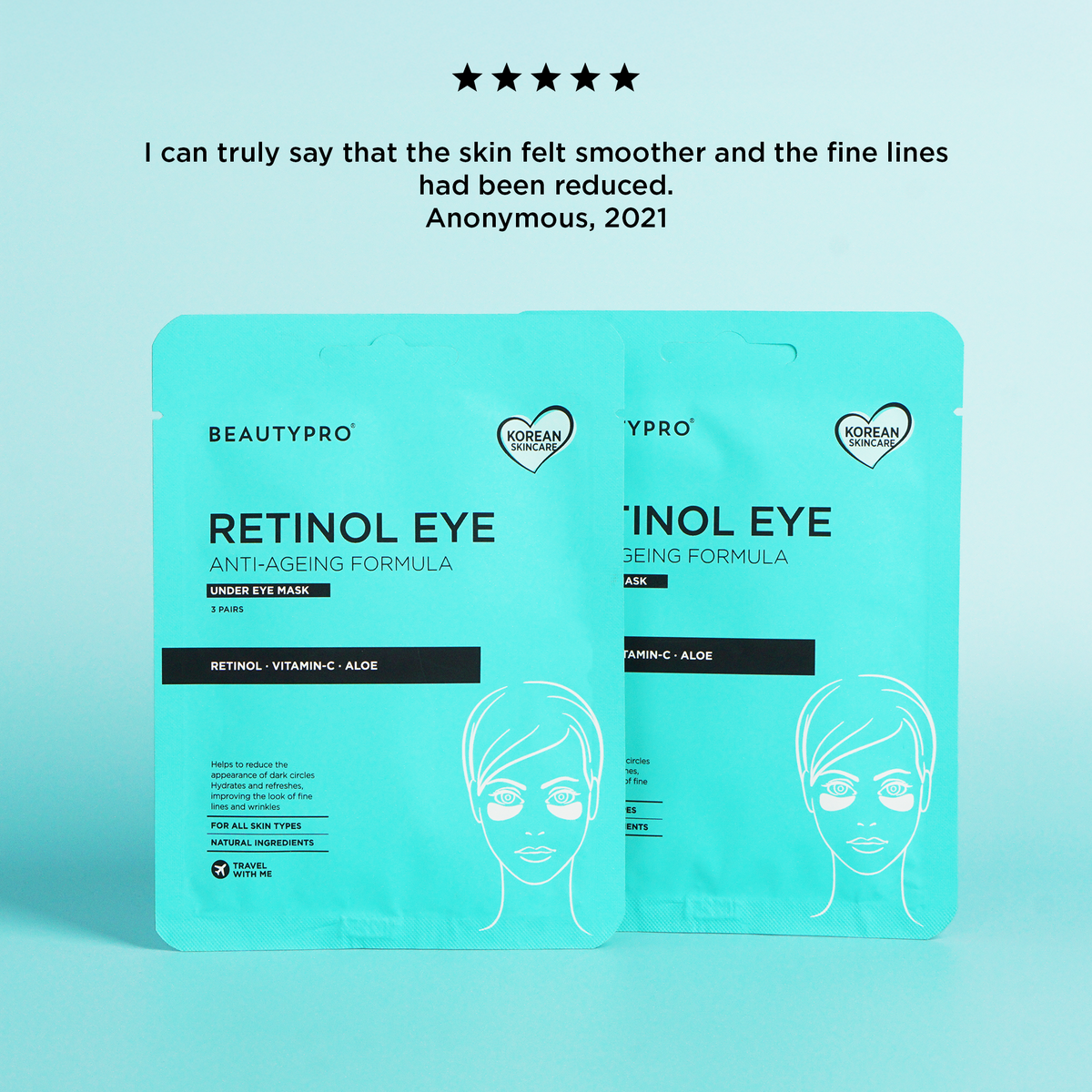 BEAUTYPRO Retinol Under Eye Patch (3 Pairs)