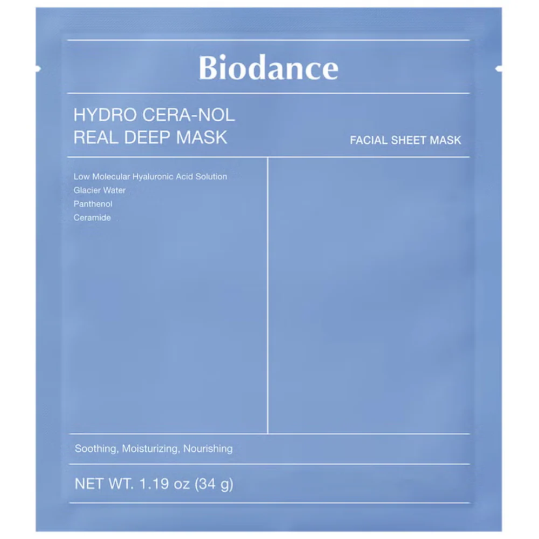 Biodance Hydro Cera-Nol Real Deep Mask packaging on a white background
