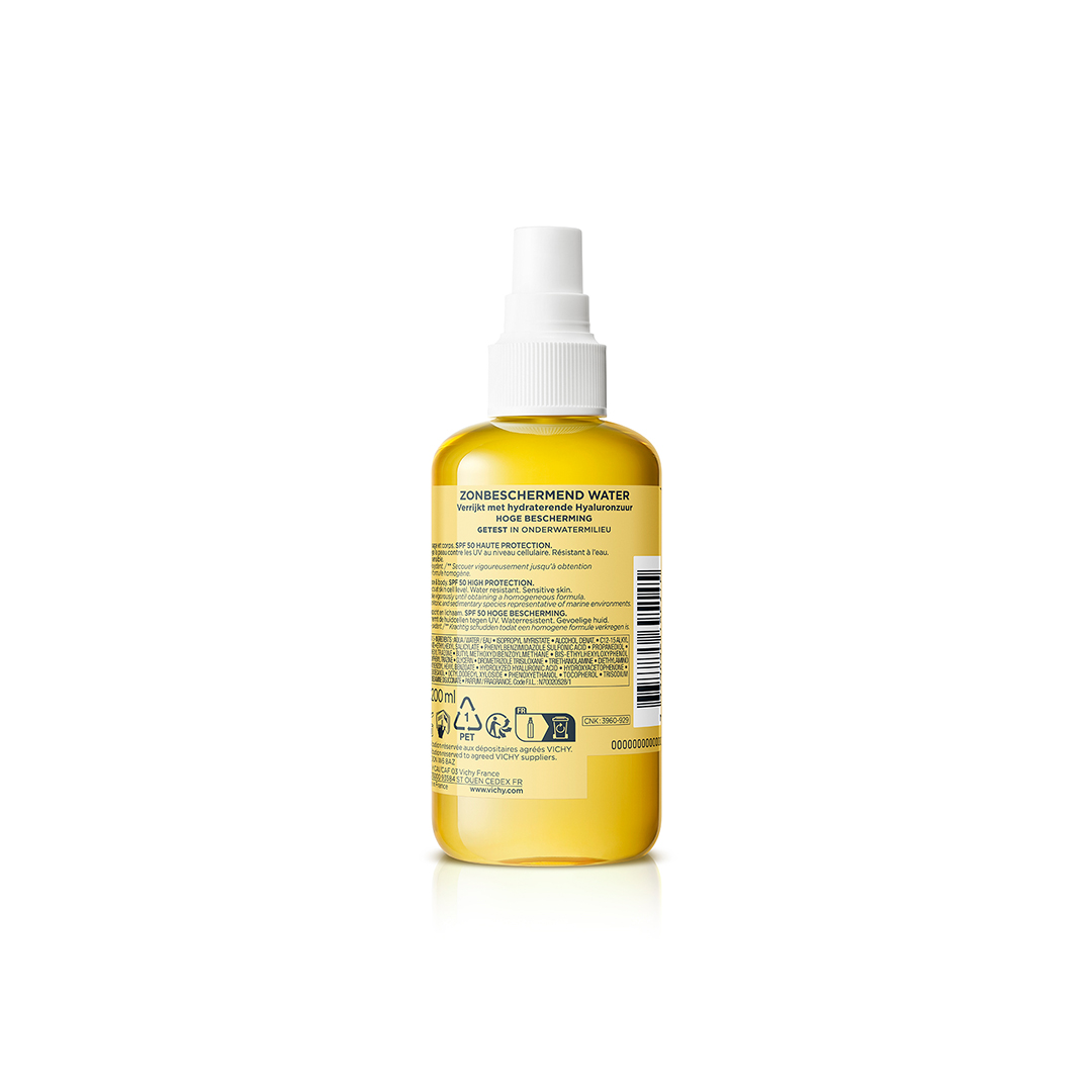 Vichy Capital Soleil Hydrating Sun Protection Water Spray SPF50 with Hyaluronic Acid 200ml