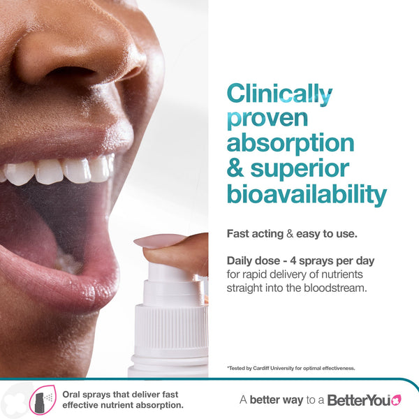 BetterYou Vitamin D3 4000iu + K2 Oral Spray 15ml