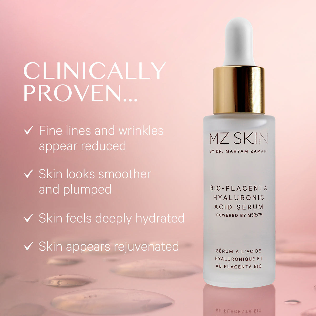 MZ SKIN Bio-Placenta Hyaluronic Acid Serum 30ml