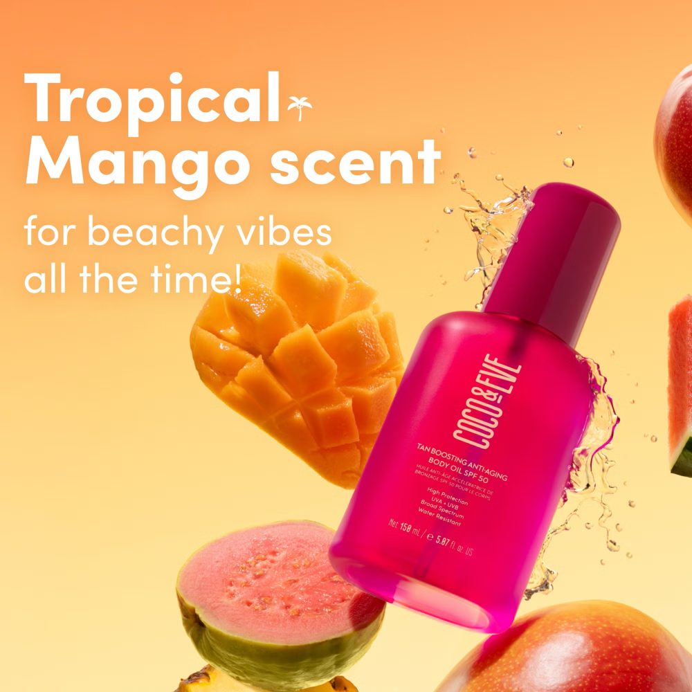 Coco & Eve Sunny Honey Protect Tan-Boosting Oil SPF 50