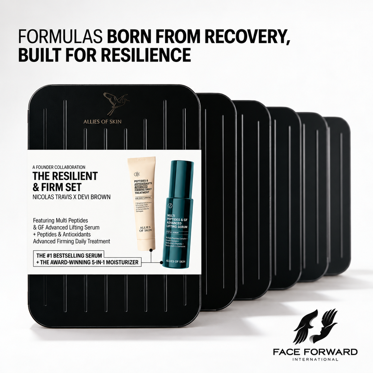 Allies of Skin Resilient & Firm Set Growth Factor Serum & Moisturiser Skincare Kit