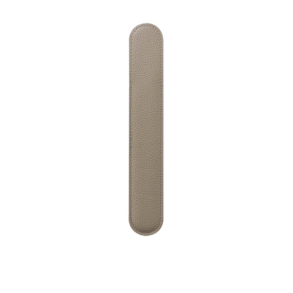 Beige nail file on a white background