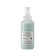 A white plastic spray bottle of Pride & Groom Dog Days De-Tangling Coat Spray for all dogs, featuring a label with reddish-brown hair imagery and white text, on a solid white background.