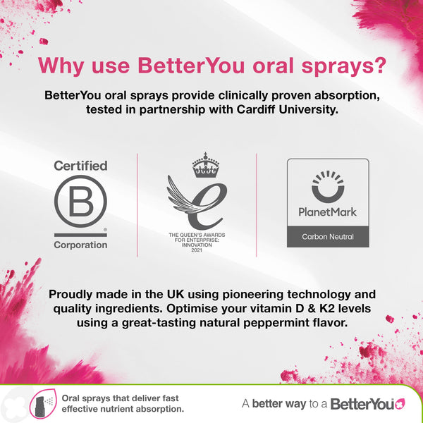 BetterYou Vitamin D3 3000iu Oral Spray 15ml