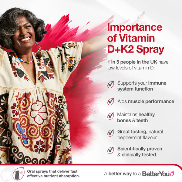 BetterYou Vitamin D3 + K2 Oral Spray
