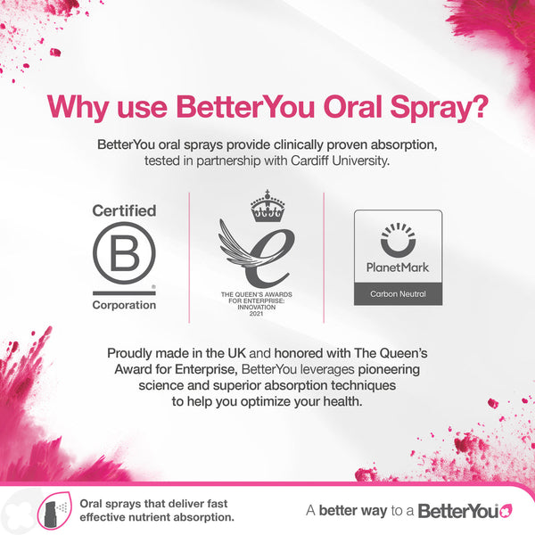 BetterYou Vitamin D3 + K2 Oral Spray