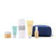 Set of ESPA skincare products including bottles, a jar, and a pouch on a white background