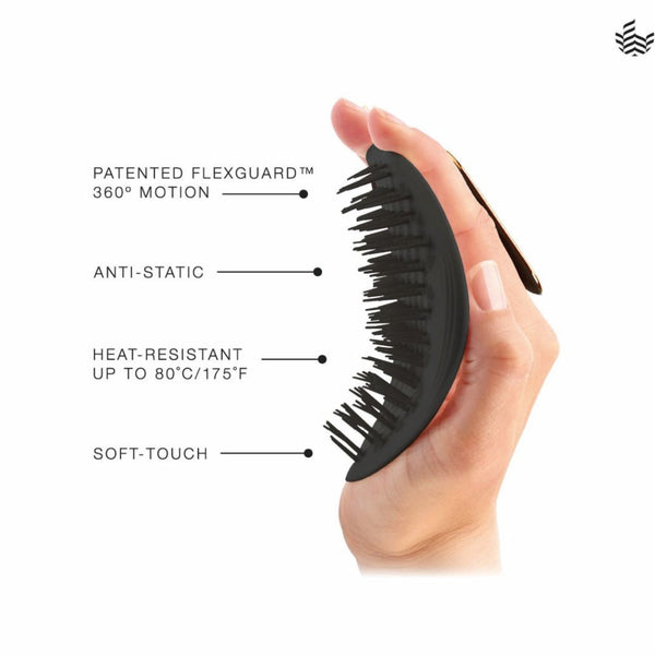 Manta Fine or Fragile & Sensitive Scalp Brush - True Black
