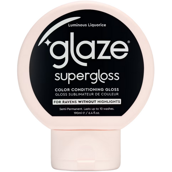 Glaze Supergloss Color Conditioning Hair Gloss Luminous Liquorice For Instant Shine 190ml